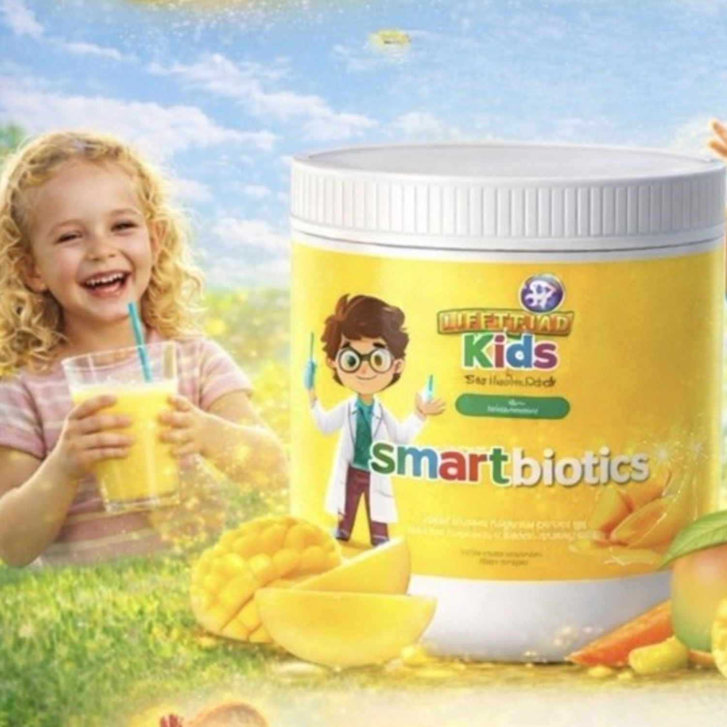 Smartbiotics Kids Vital Health Global - Probiotiques naturels goût mangue pour enfants