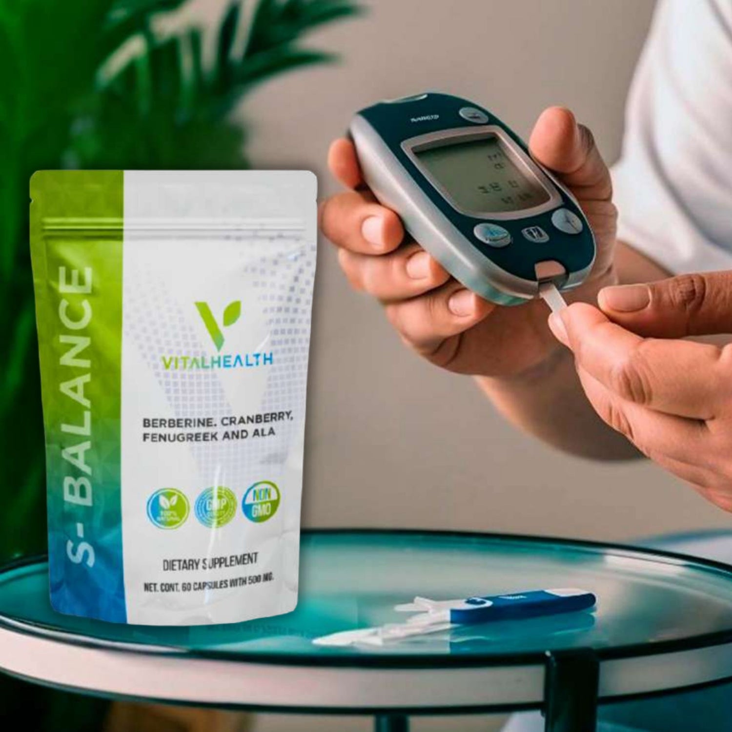 S-Balance Vital Health Global - Complément régulation glycémie cholestérol métabolisme berbérine naturel