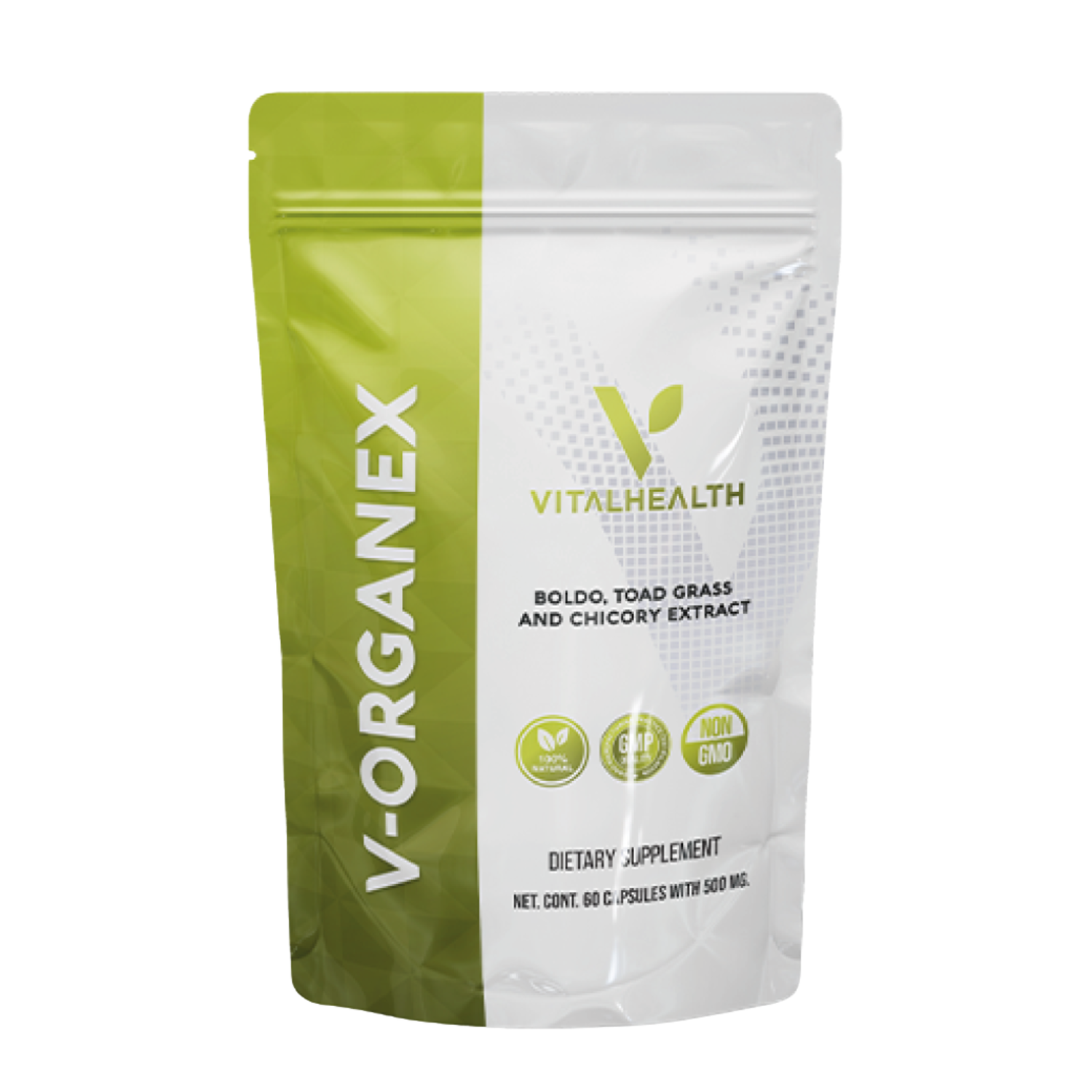 V-Organex Vital Health Global - Complément soutien hépatique foie cholestérol chardon-marie naturel